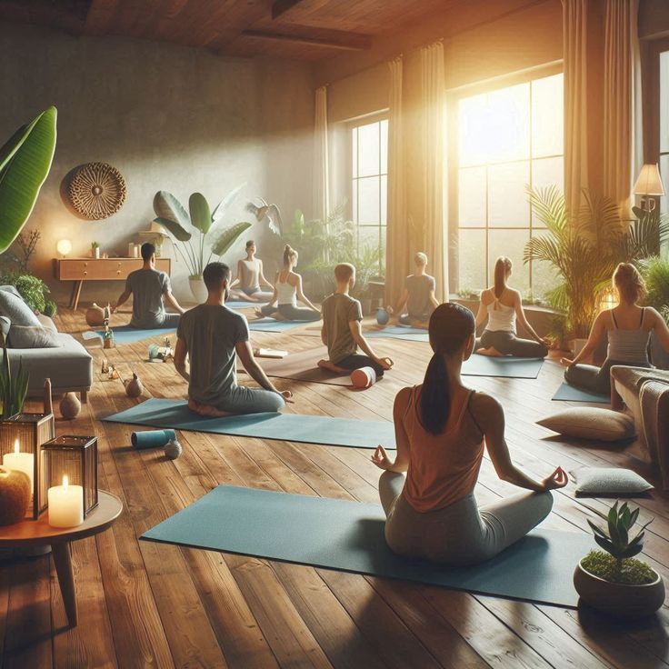 Abstract warm shapes suggesting an open conversation